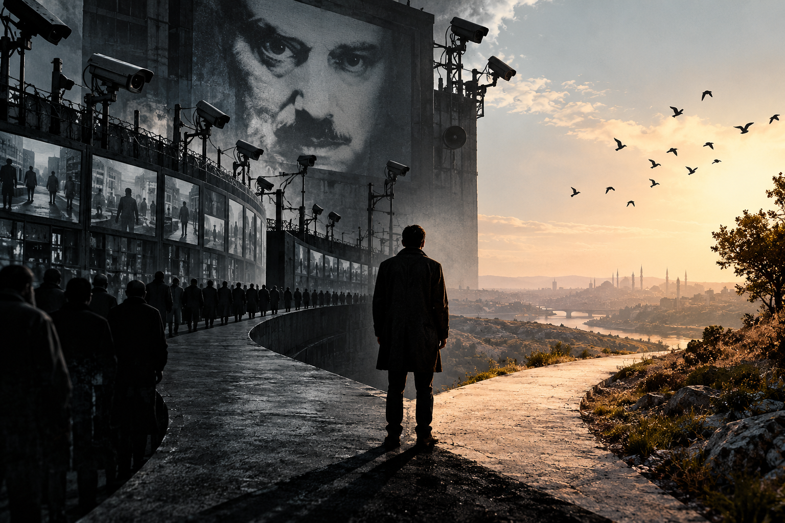Üstelik Orwell'ın dünyasından önemli bir fark vardır: Bugünün insanı çoğu zaman bu teknolojileri zorla kullanmaz. Konfor, iletişim, eğlence ve güvenlik karşılığında onları kendi isteğiyle hayatına alır.